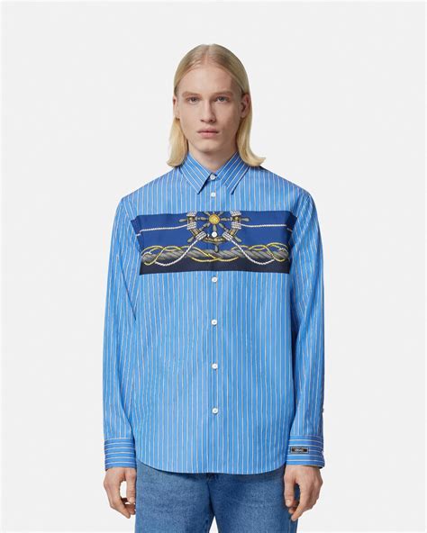 versace spray paint shirt|Versace nautical shirt.